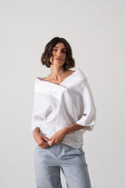 Architecture’s Linen Top White Luxmii