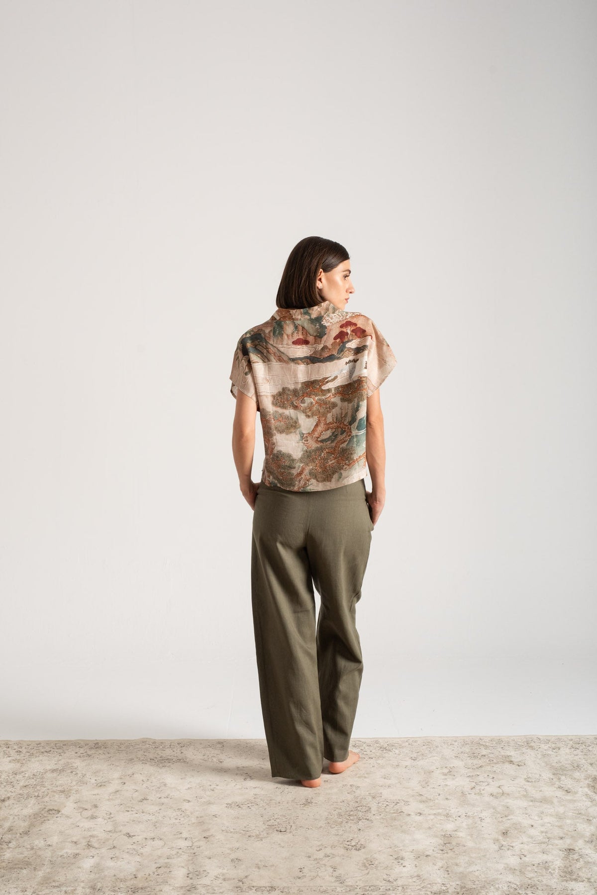 Collo Alto Top Minhwa Print Vol. II Luxmii