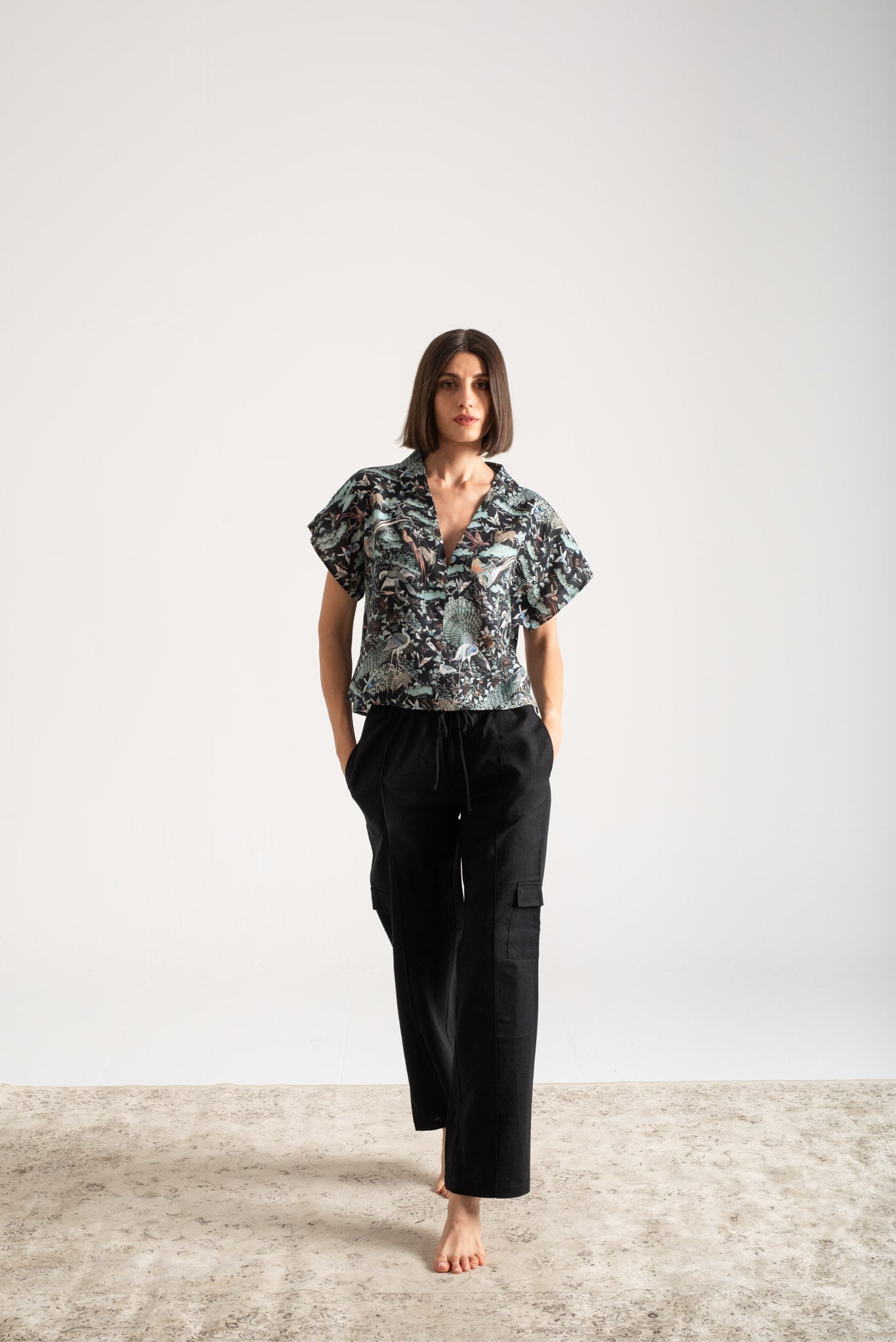 Collo Alto Top Najeon Print Vol. II Luxmii