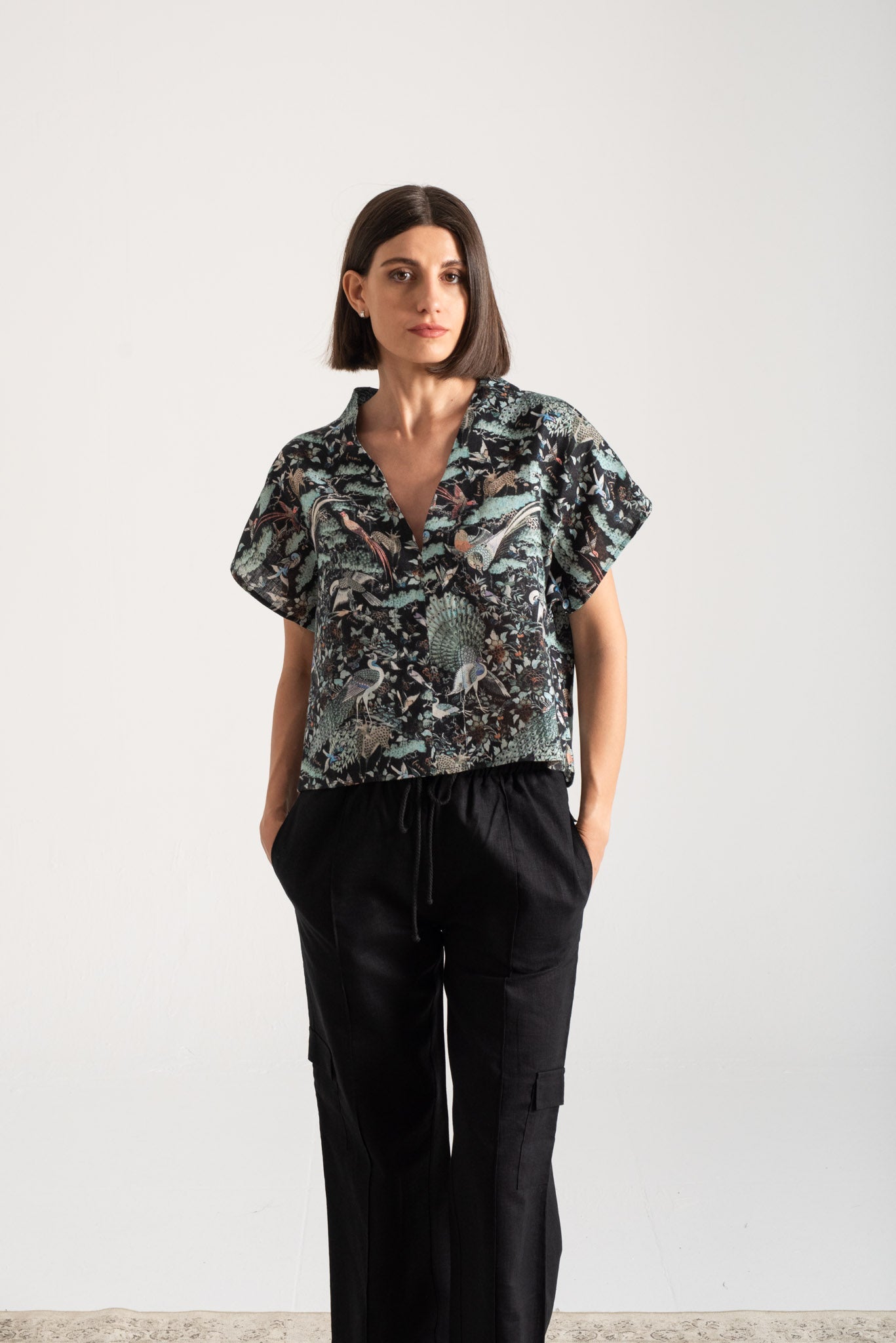 Collo Alto Top Najeon Print Vol. II Luxmii