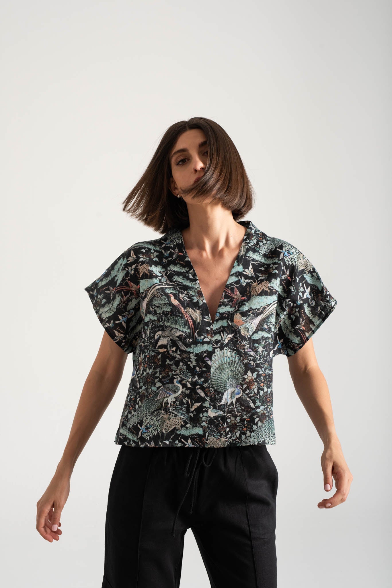 Collo Alto Top Najeon Print Vol. II Luxmii