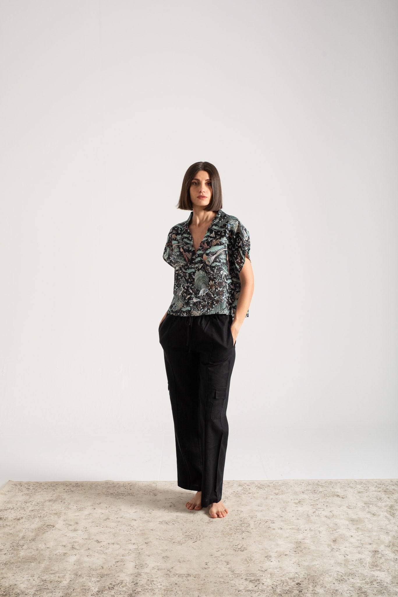 Collo Alto Top Najeon Print Vol. II Luxmii