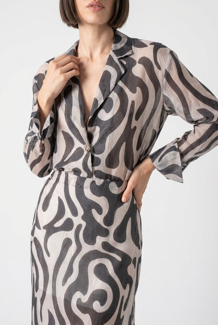 Delta Shirt Savannah Print Luxmii