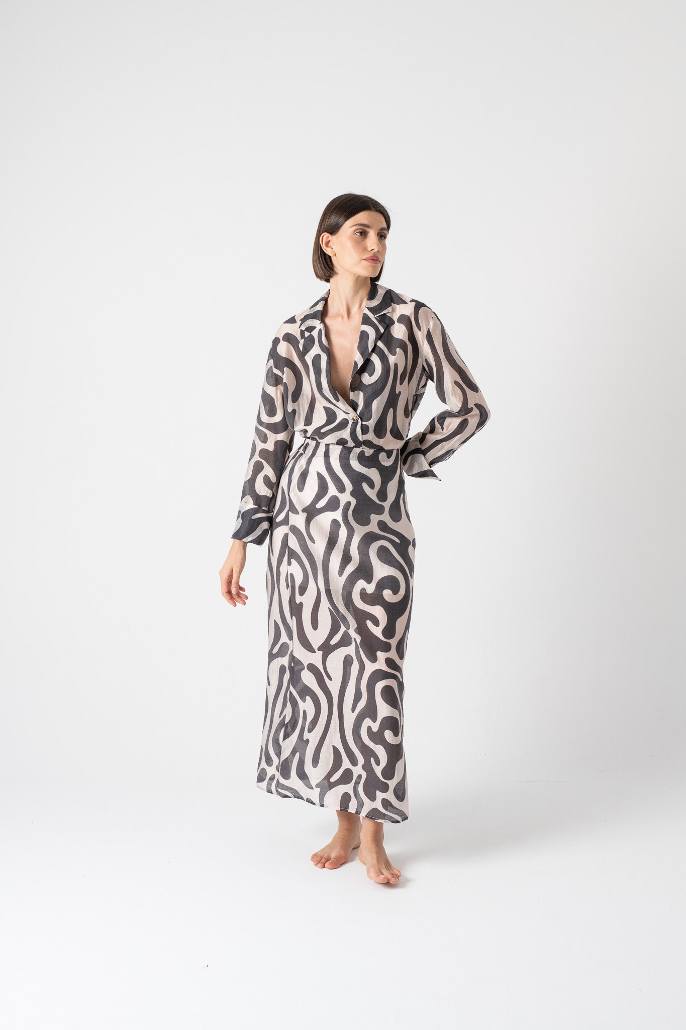Delta Shirt Savannah Print Luxmii