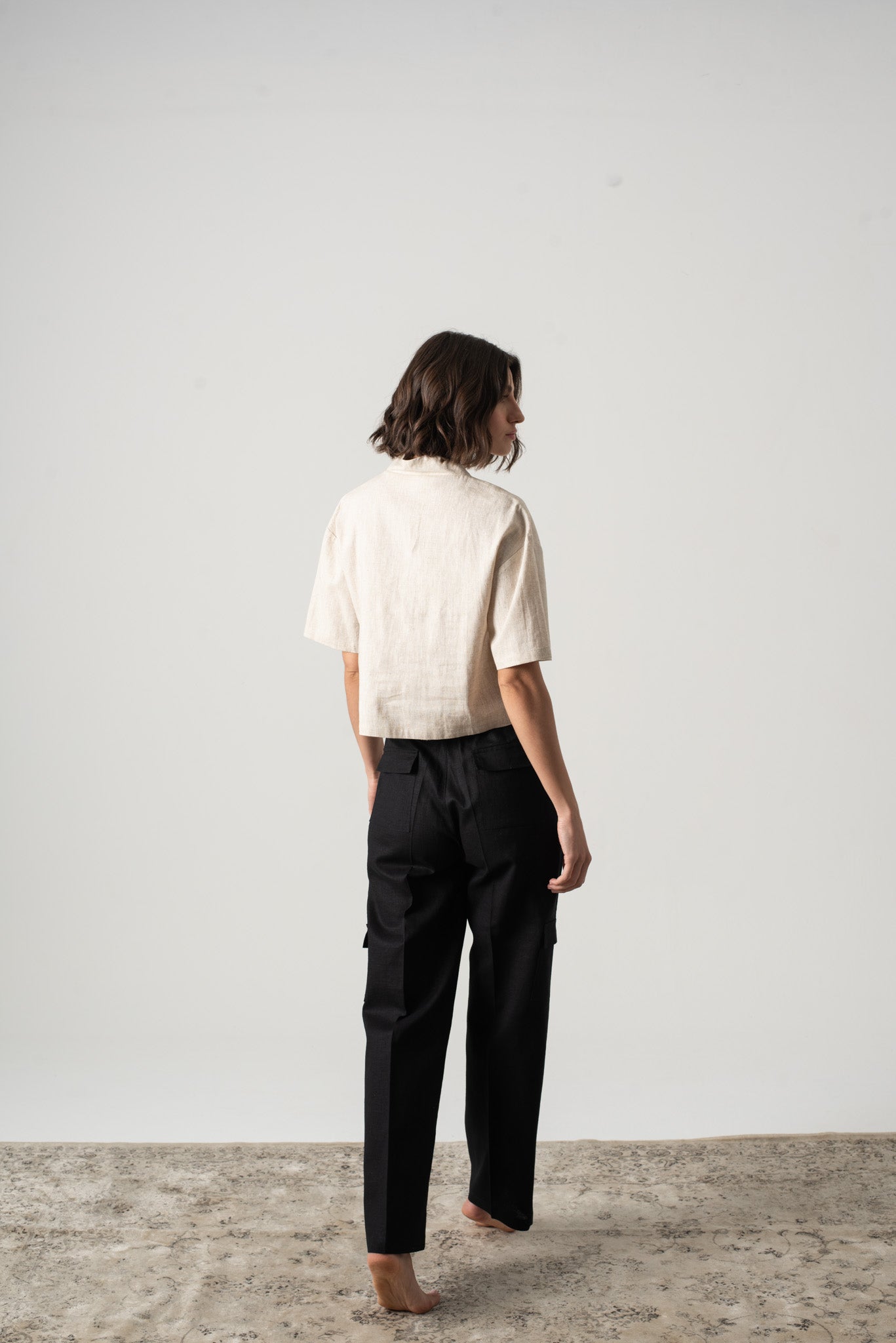 Emil Linen Top Natural Luxmii