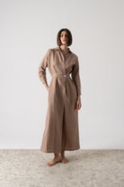 Halvar Maxi Dress Mocha-Taupe Luxmii