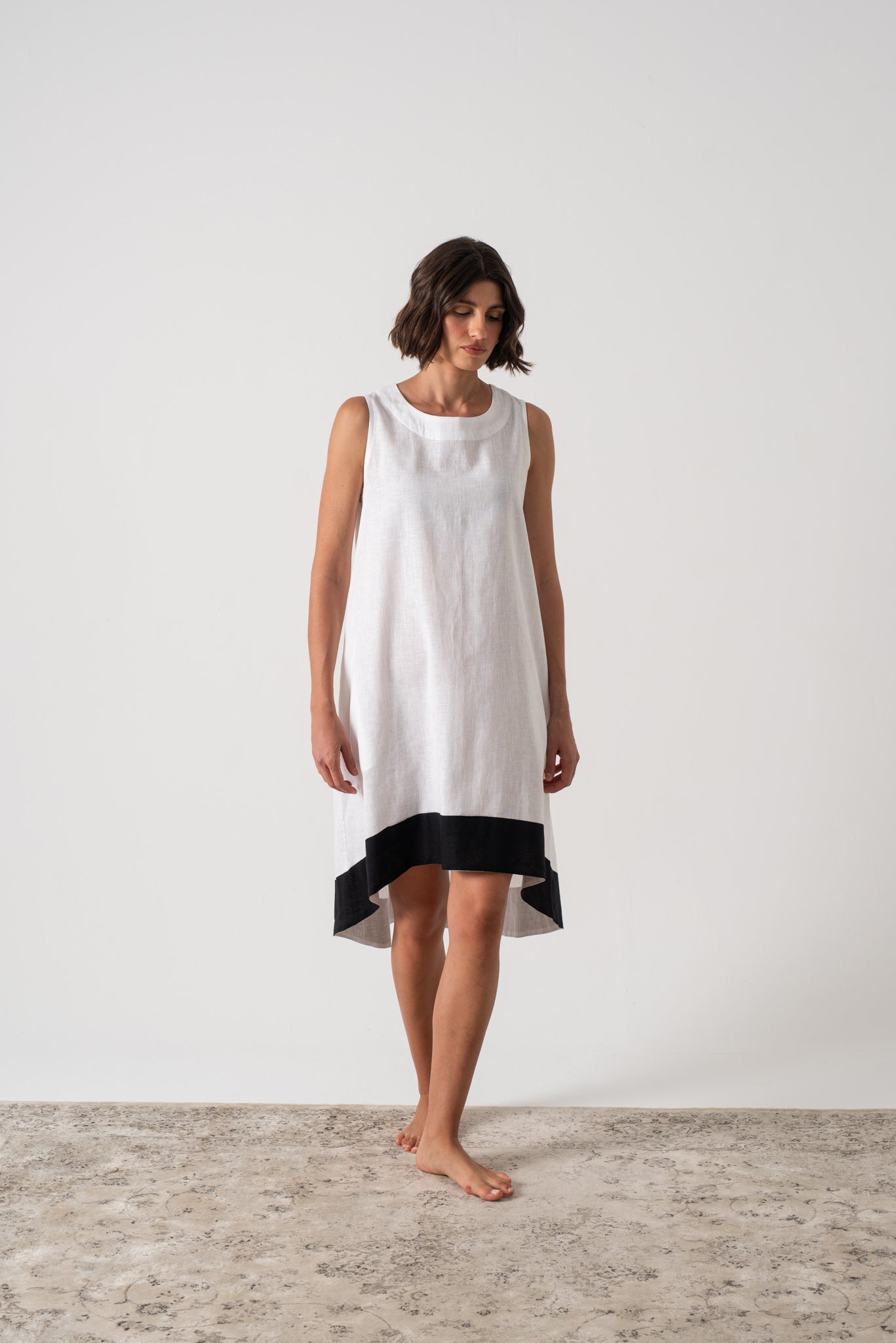 Illya Midi Dress White II Luxmii
