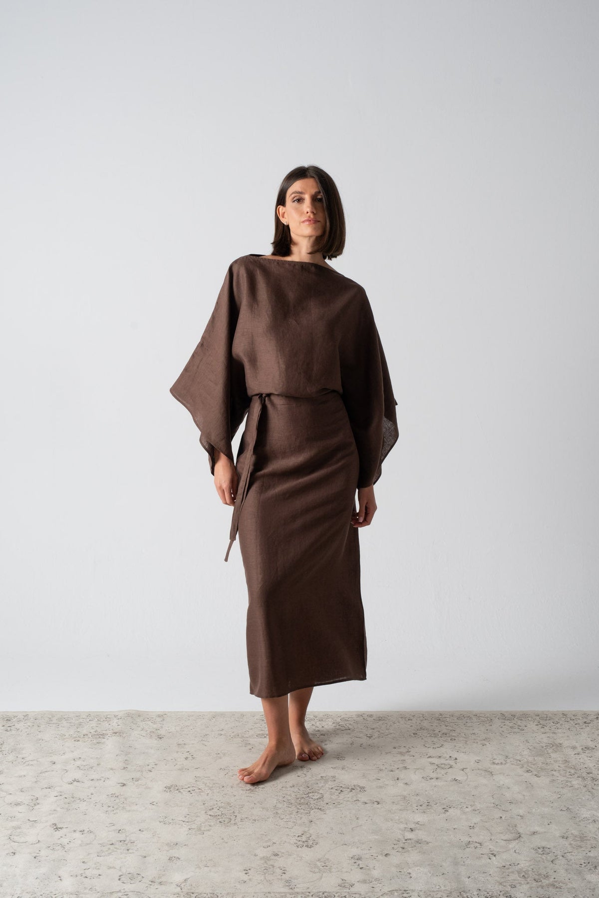 Kimonos Dress Cocoa Luxmii