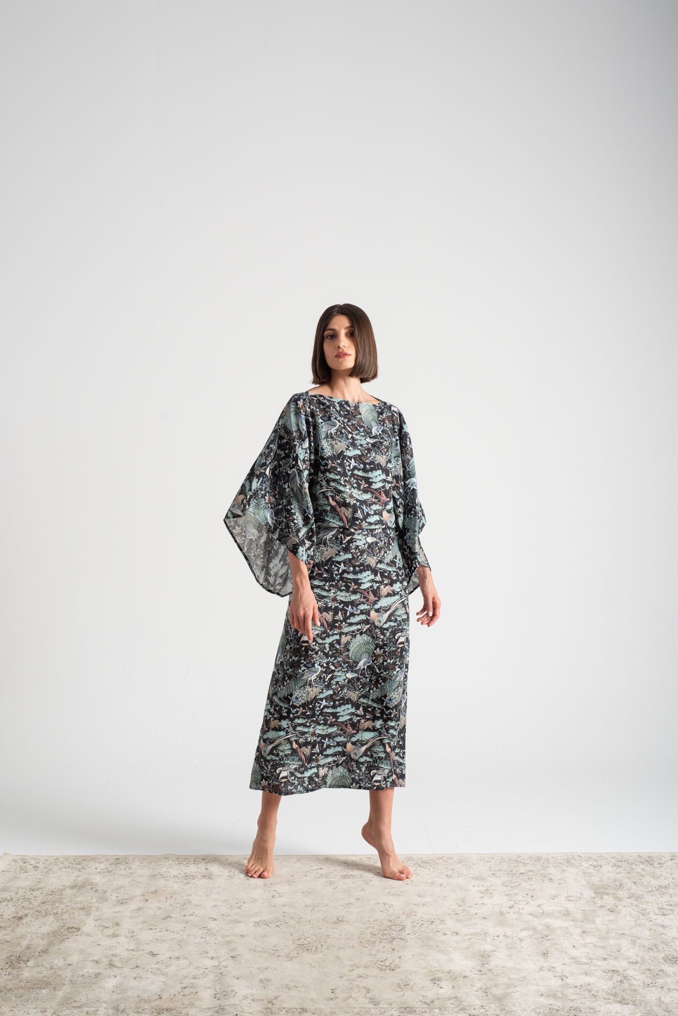 Kimonos Dress Najeon Print Luxmii