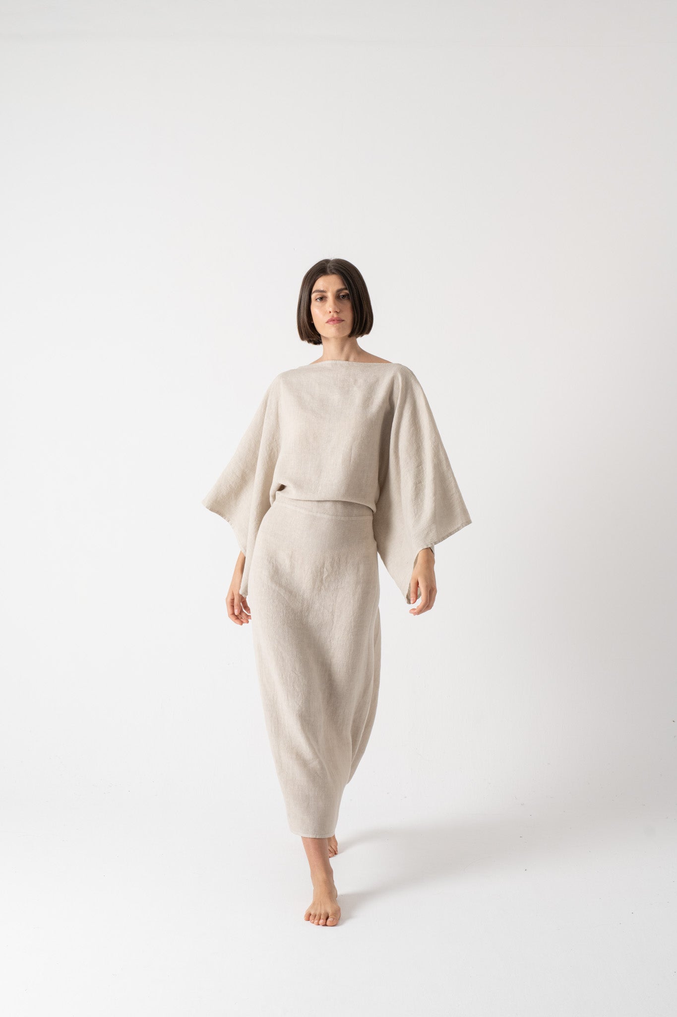 Kimonos Dress Oatmeal Luxmii