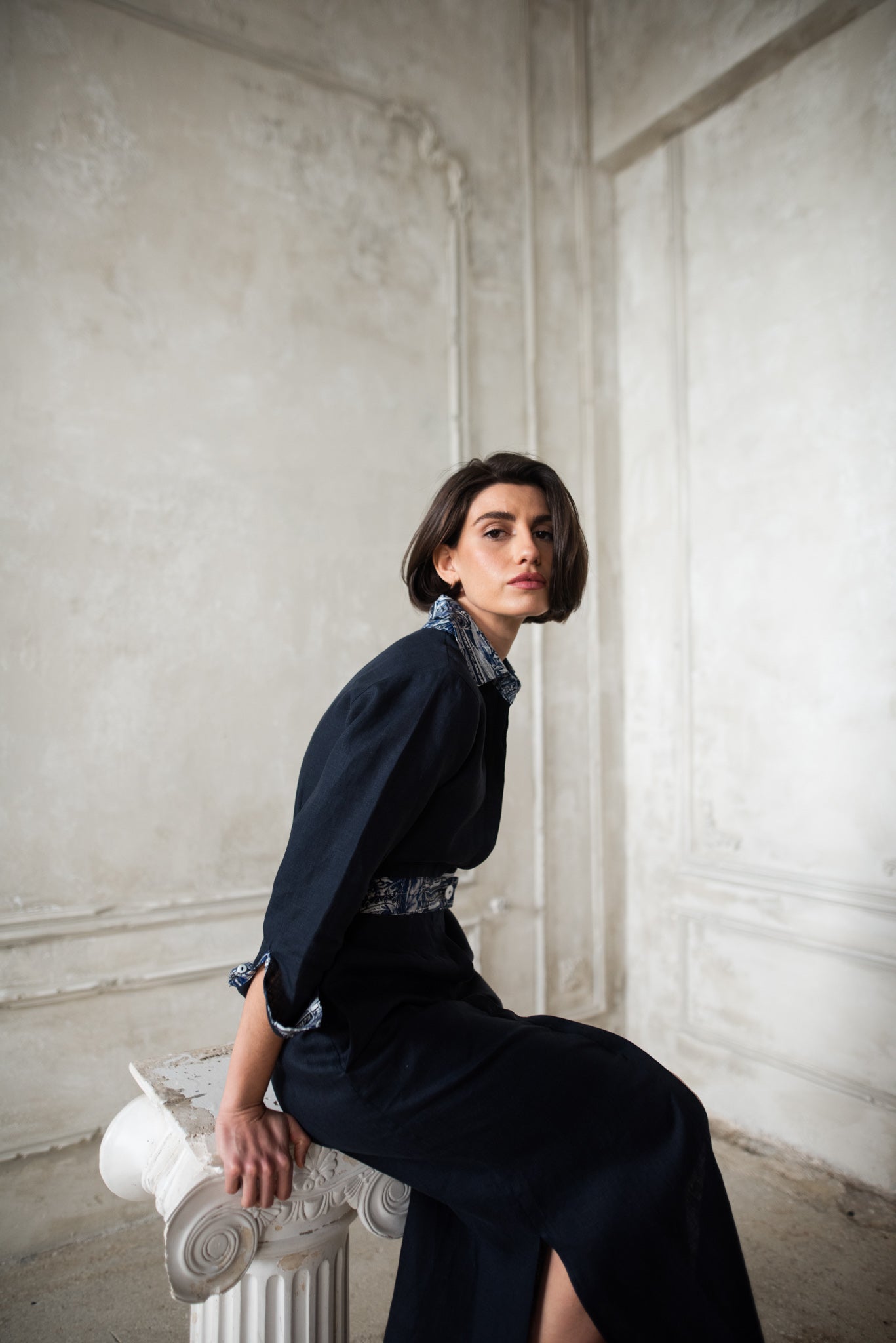 Mavi Maxi Dress Navy Luxmii