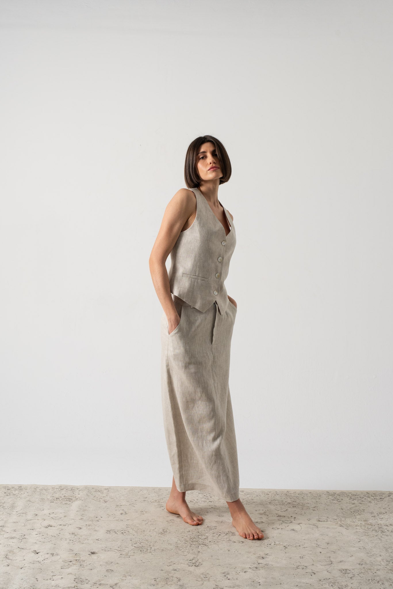 Rhea Gilet Royal Natural Luxmii