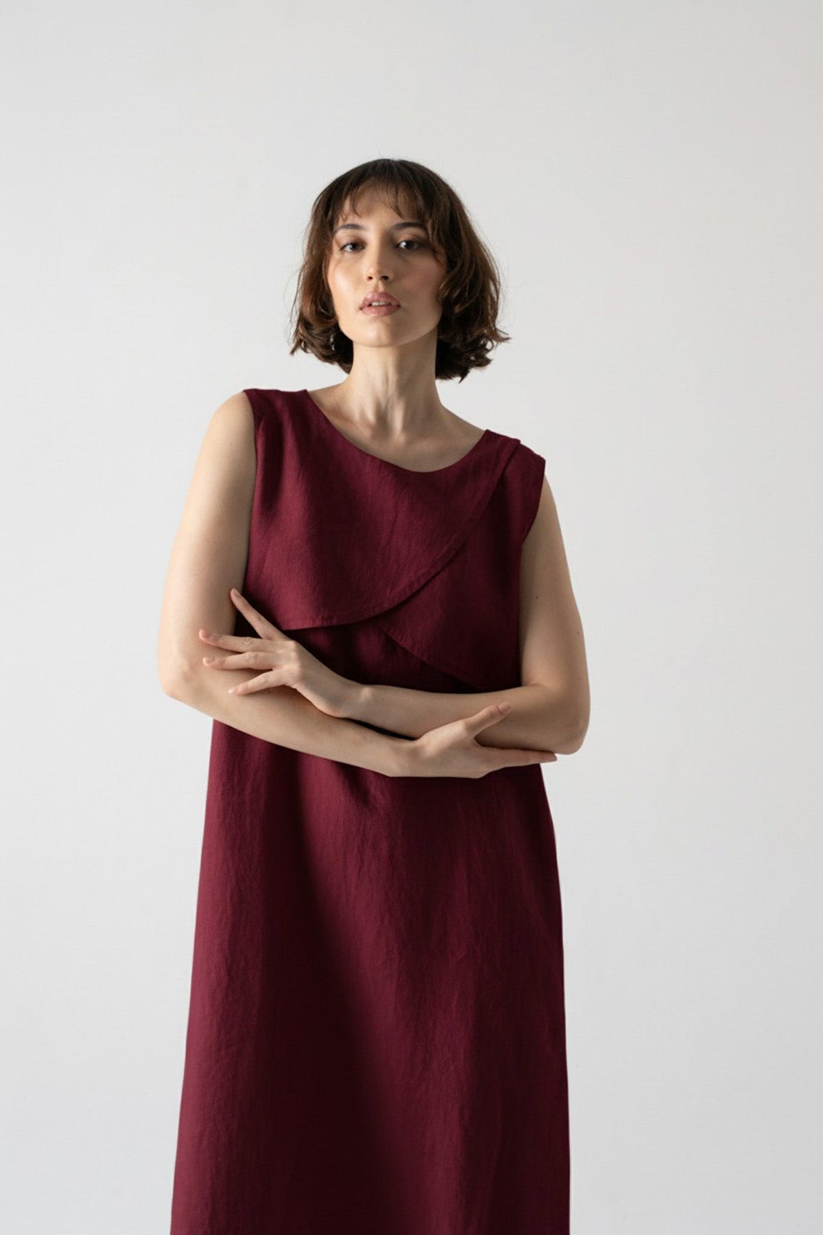 Ruthé Slip Dress Wine Luxmii