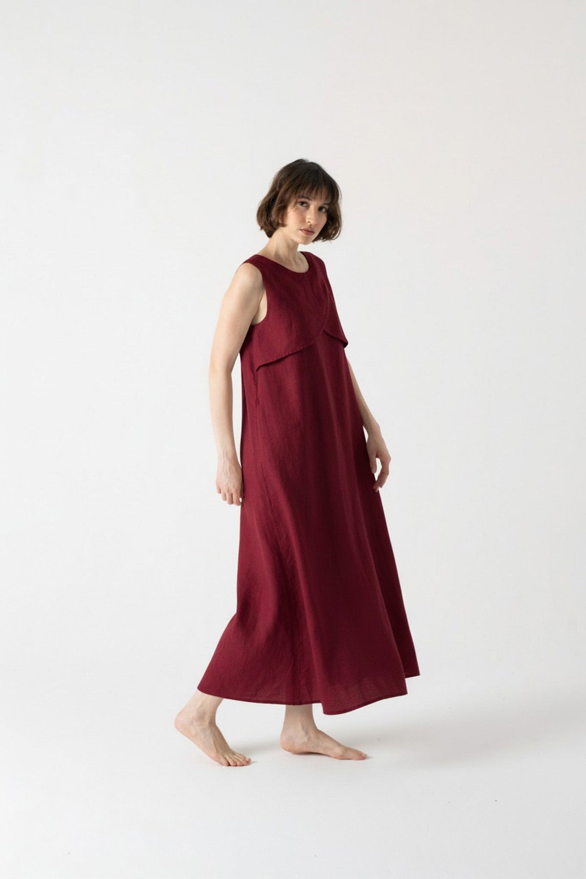 Ruthé Slip Dress Wine Luxmii