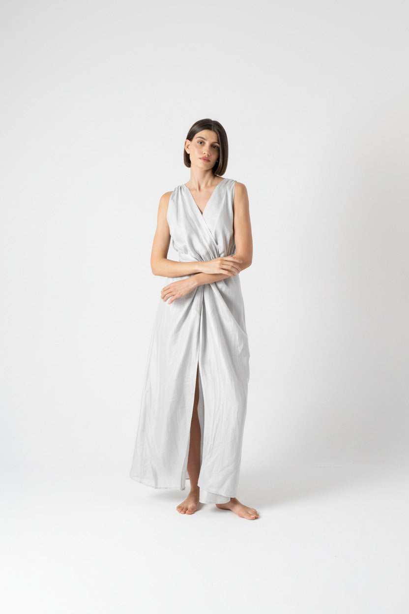 Serpente Wrap Dress Ice Luxmii