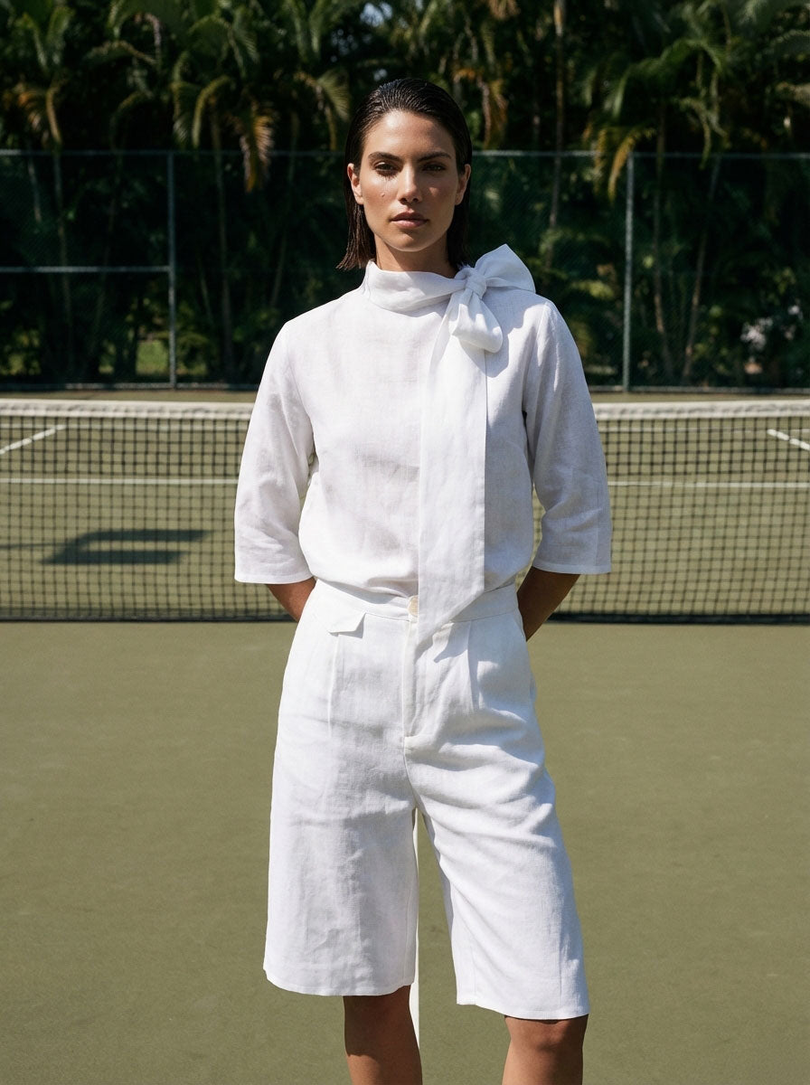 Courtside Linen Looks For The Australian Open That Are Tennis-Chic Luxmii