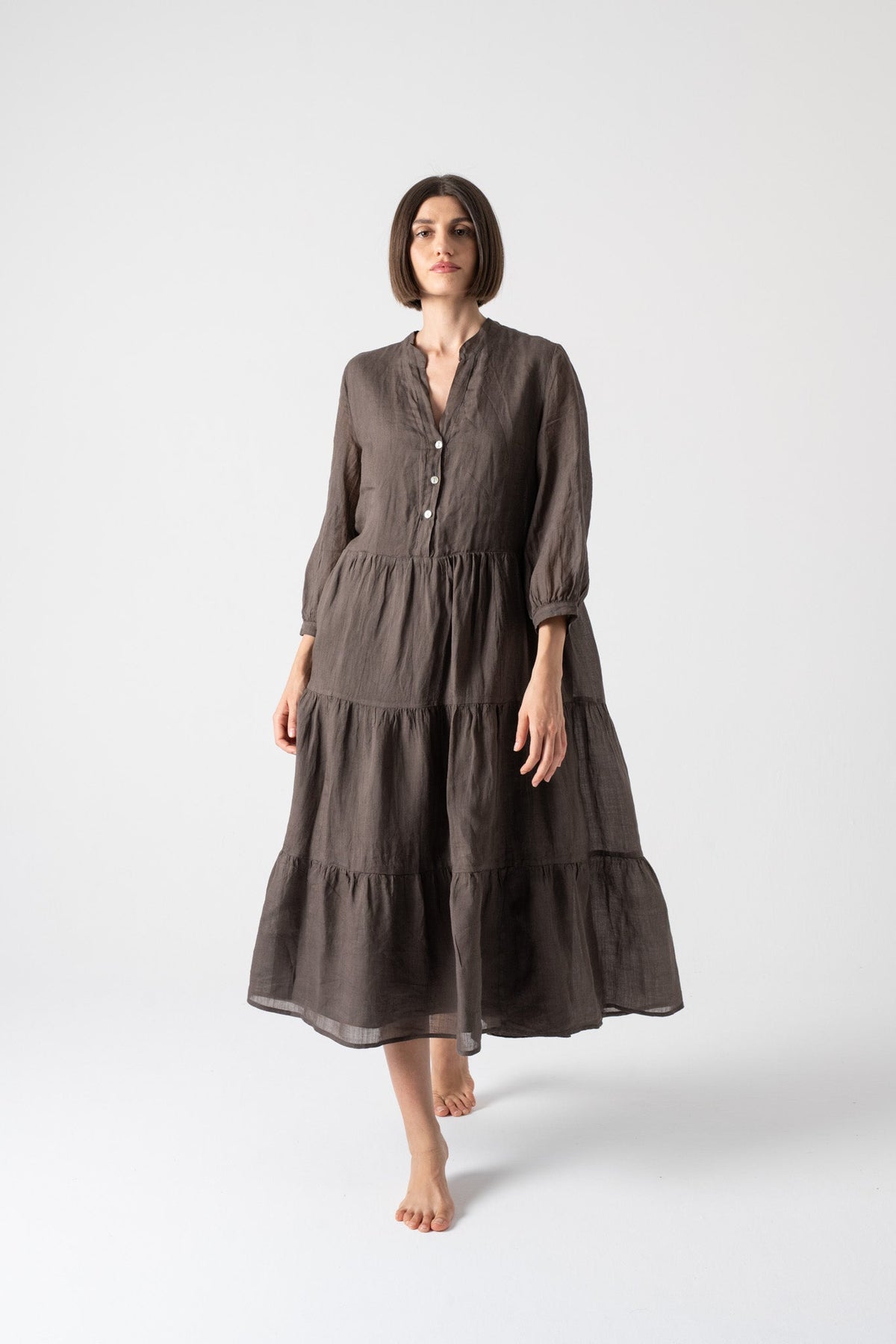 Altea Midi Dress Cocoa Luxmii