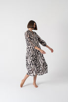 Altea Midi Dress in Savannah Print Luxmii