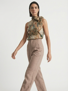 Axel Tie Top in Minwha Print Luxmii