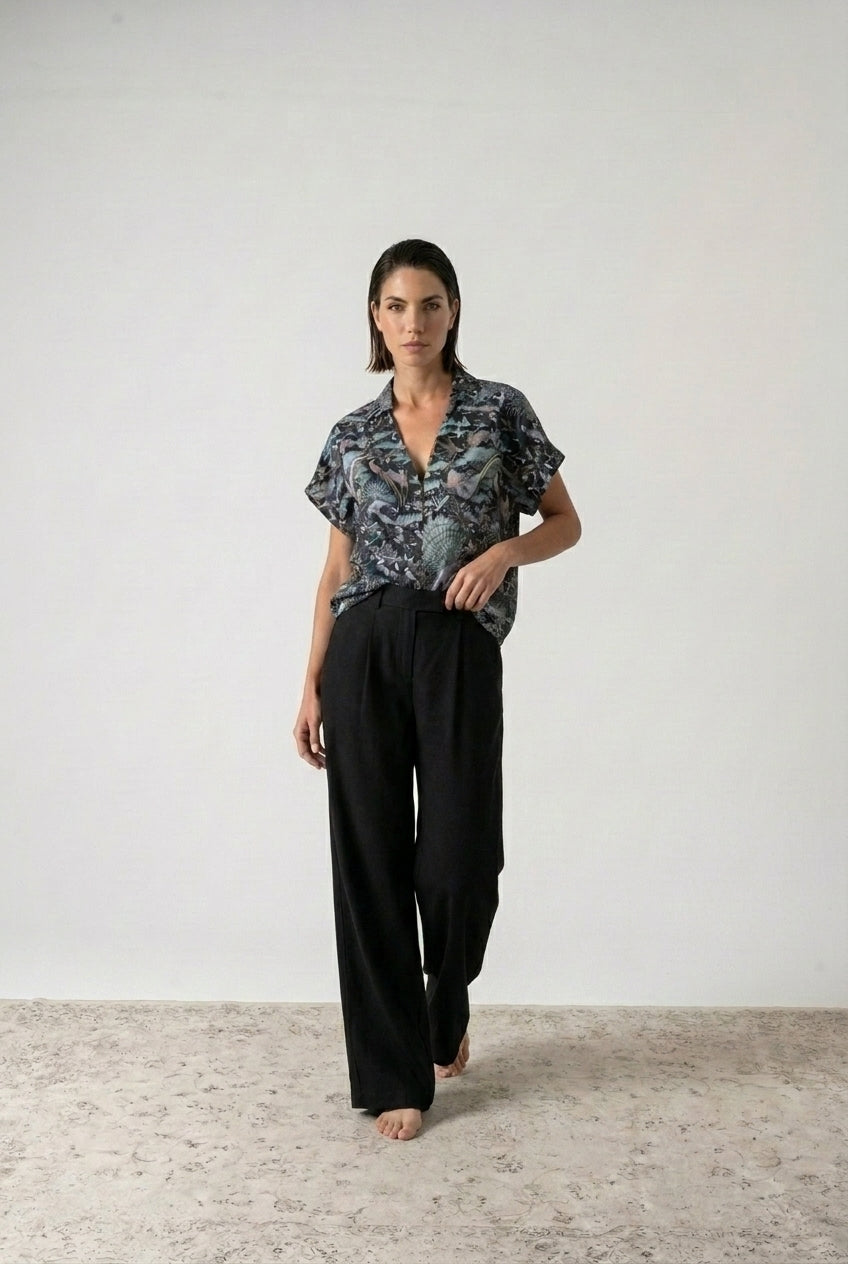 Collo Alto Top Najeon Print Vol. II Luxmii