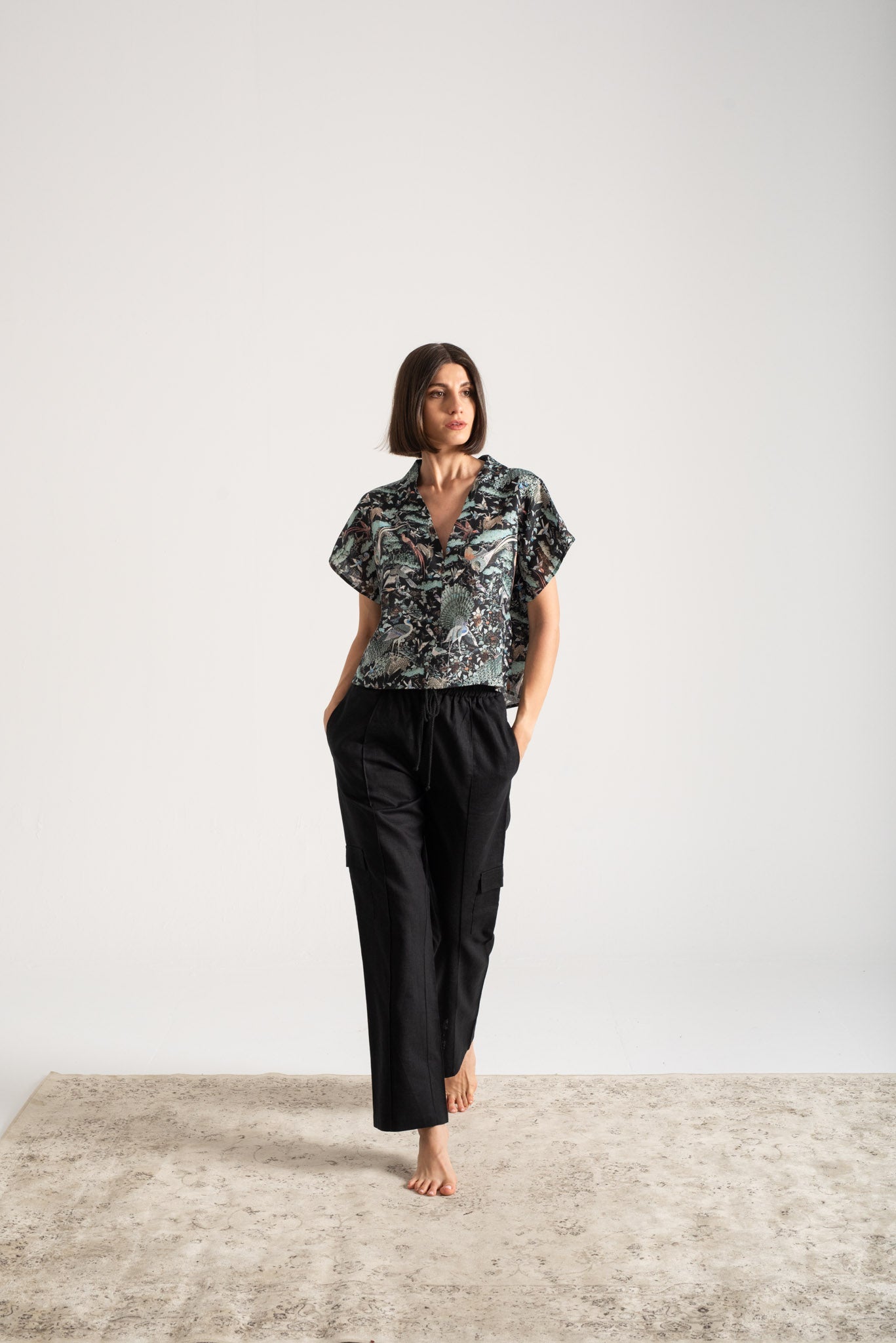 Collo Alto Top Najeon Print Vol. II Luxmii