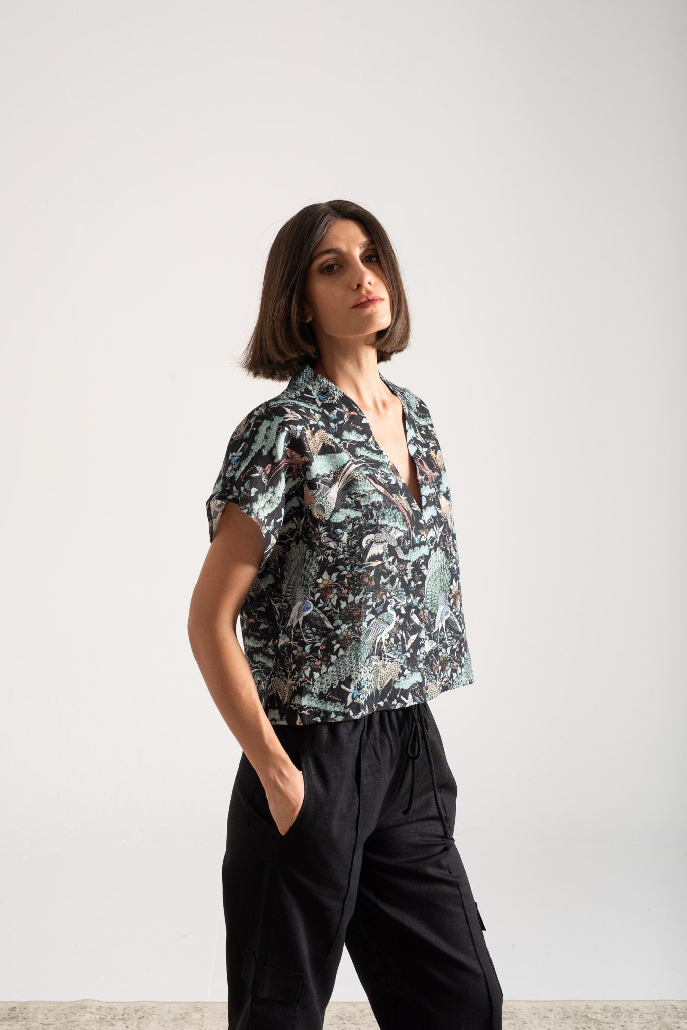 Collo Alto Top Najeon Print Vol. II Luxmii