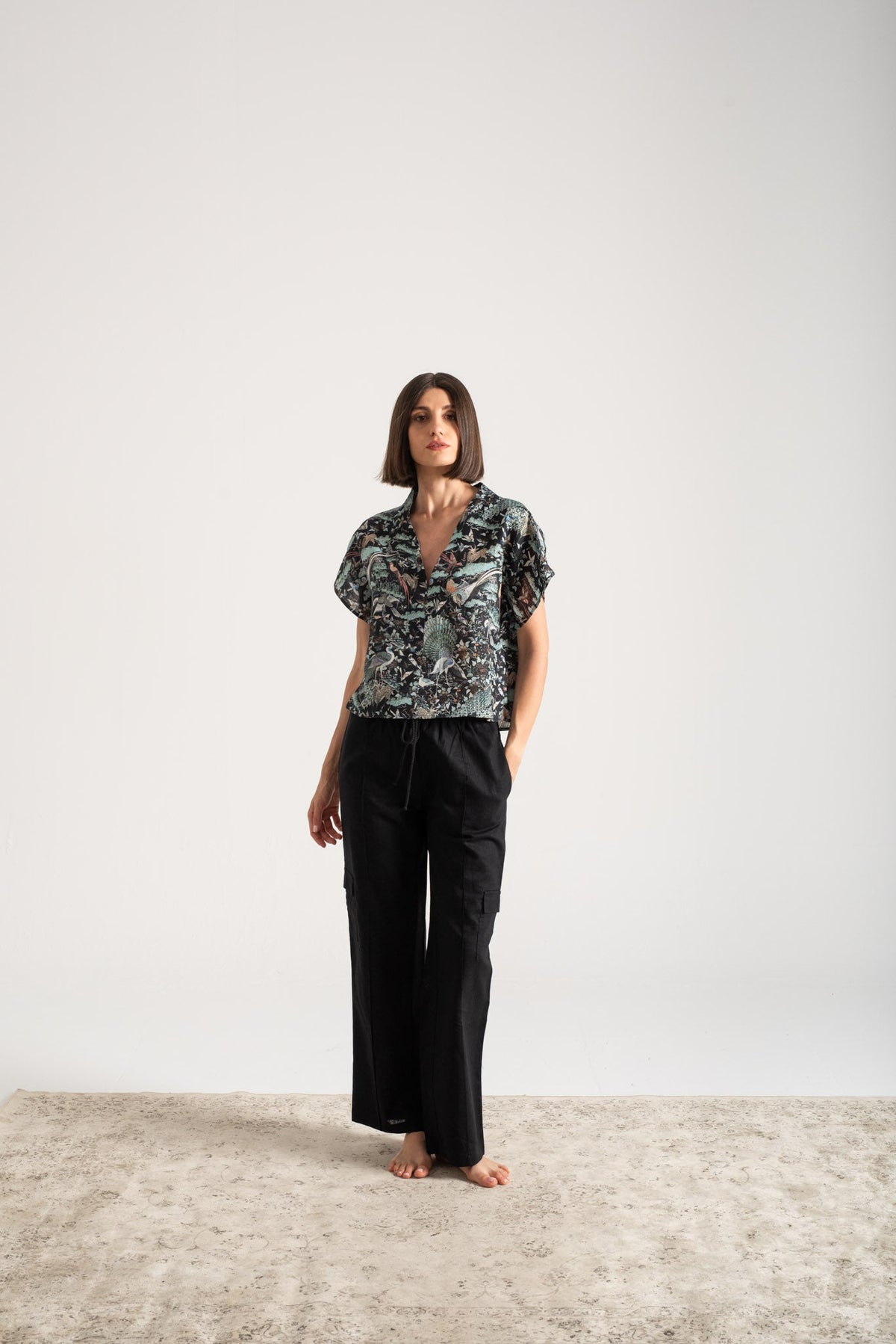 Collo Alto Top Najeon Print Vol. II Luxmii