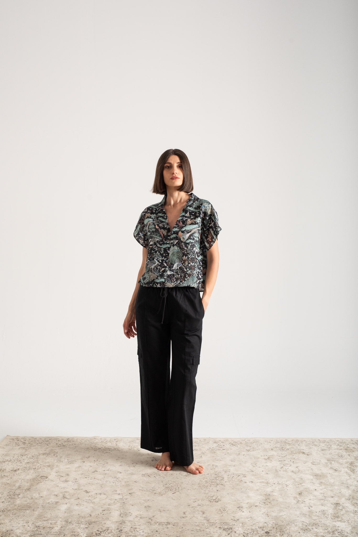 Collo Alto Top Najeon Print Vol. II Luxmii