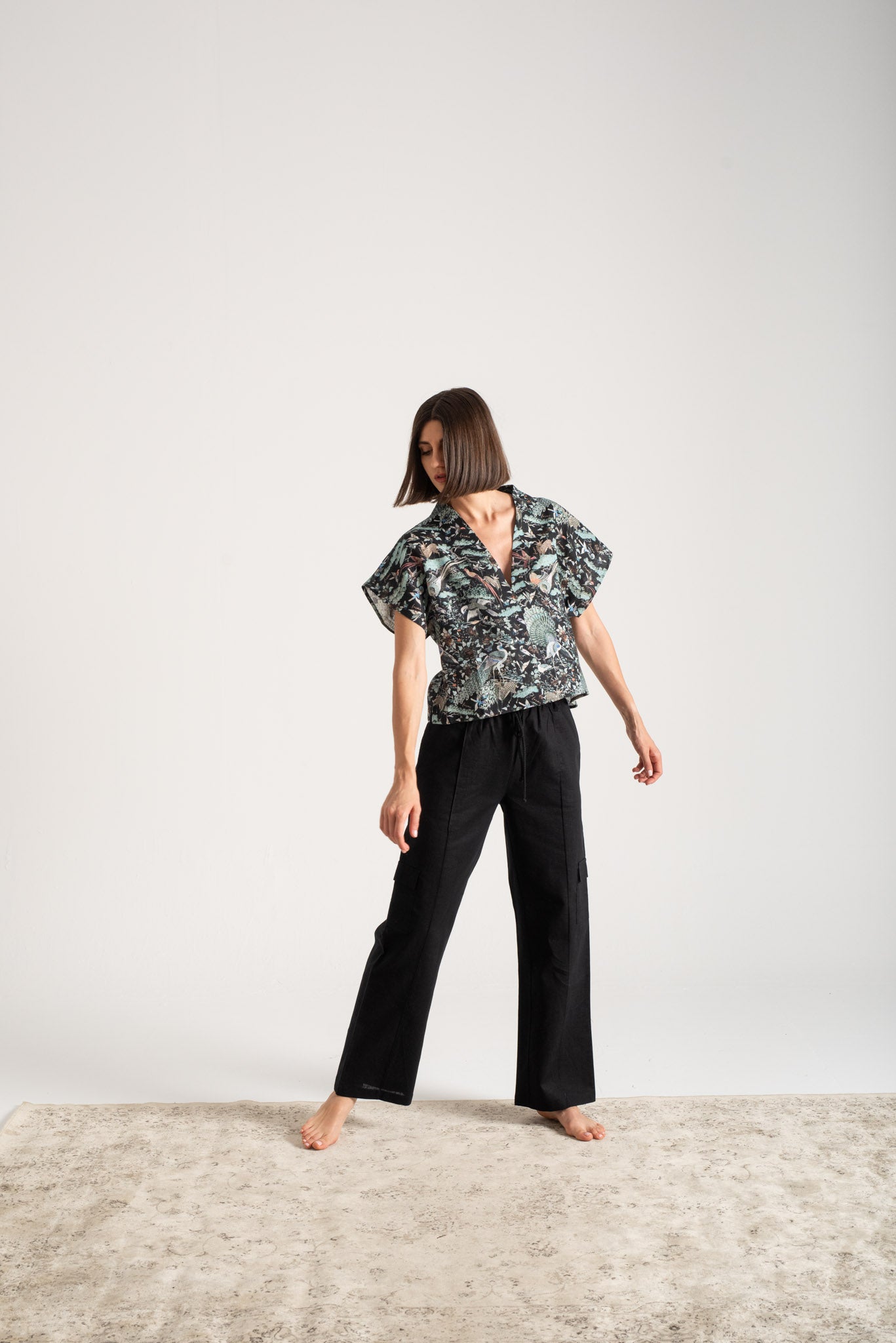 Collo Alto Top Najeon Print Vol. II Luxmii