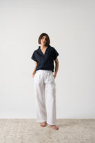 Collo Alto Top Navy Luxmii