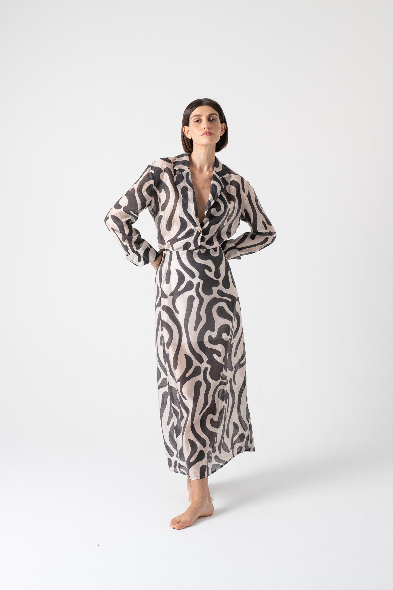 Delta Shirt Savannah Print Luxmii