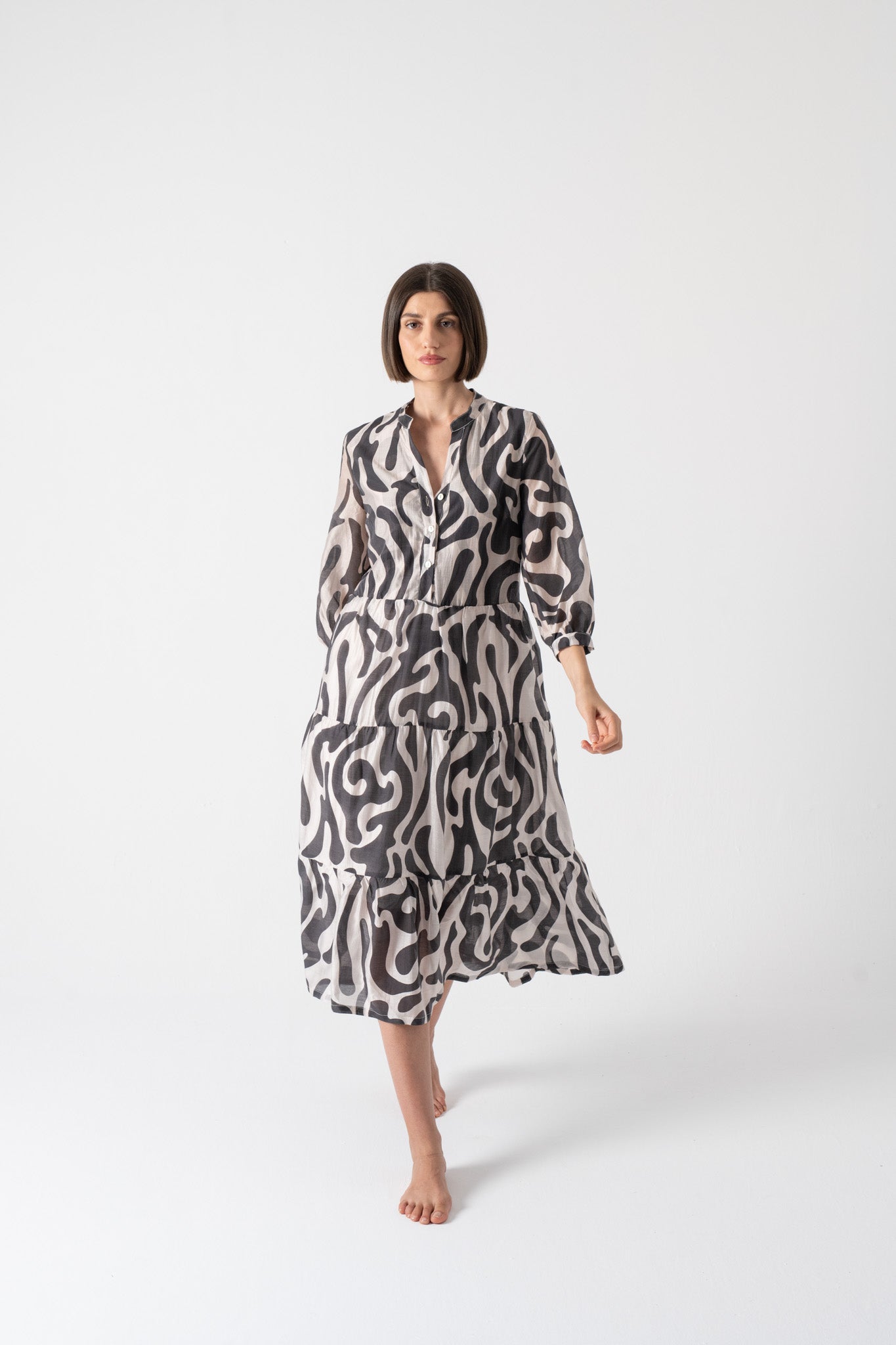 Dress 1 in Savannah print Luxmii