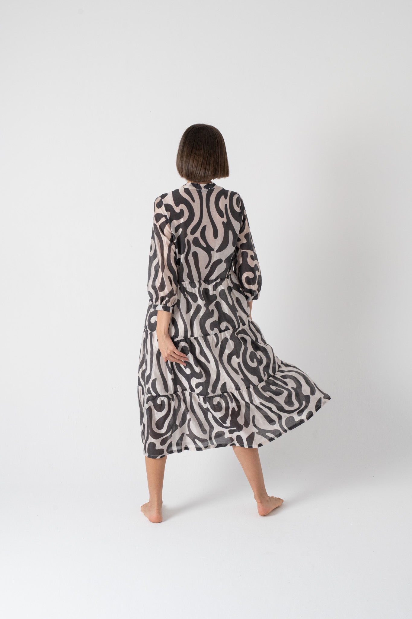 Dress 1 in Savannah print Luxmii