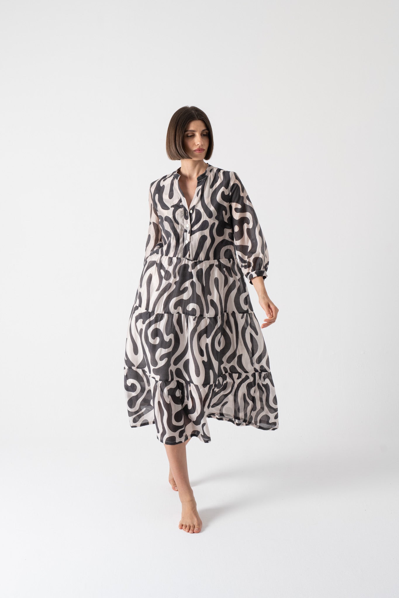 Dress 1 in Savannah print Luxmii