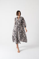Dress 1 in Savannah print Luxmii