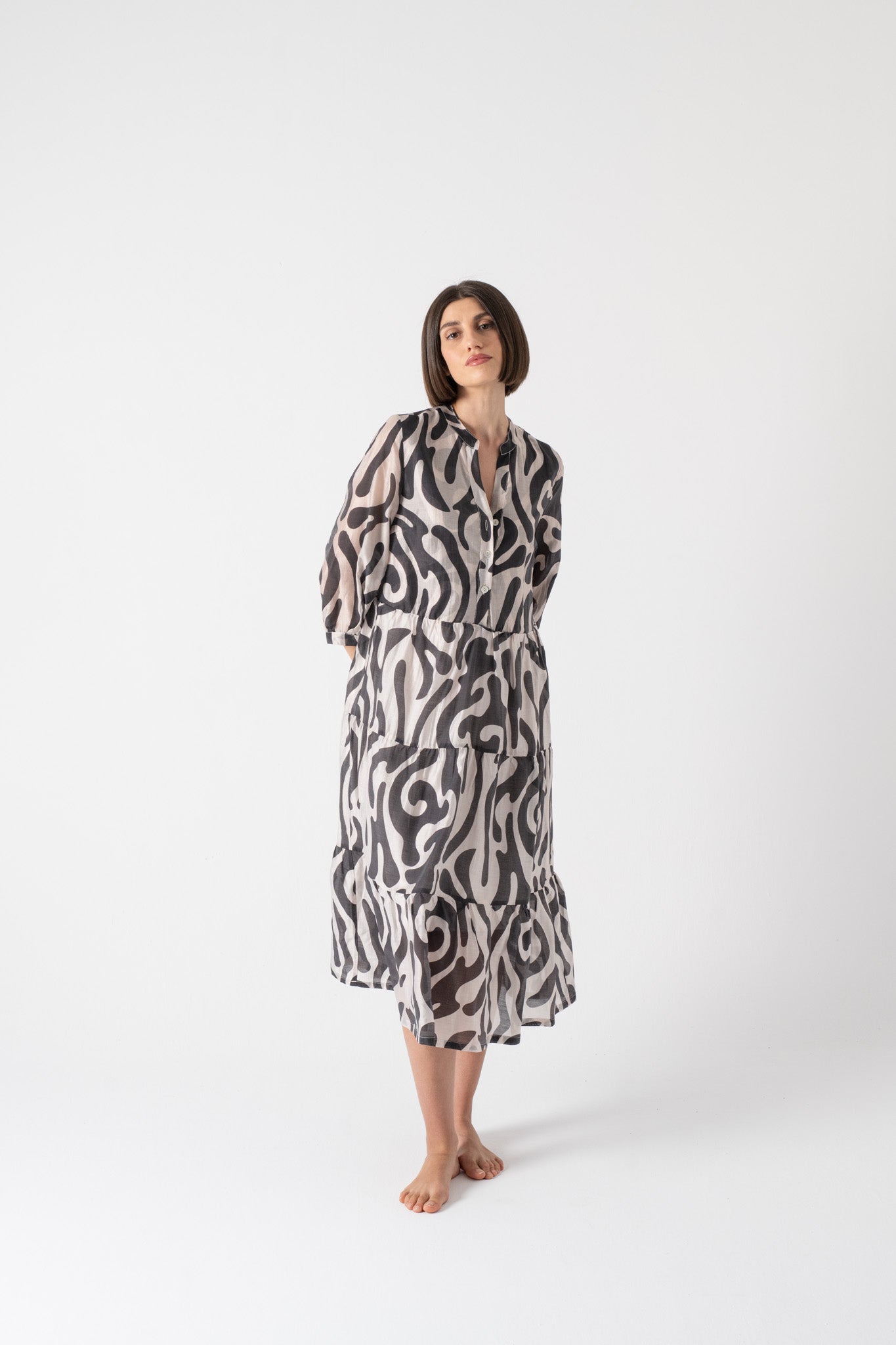 Dress 1 in Savannah print Luxmii