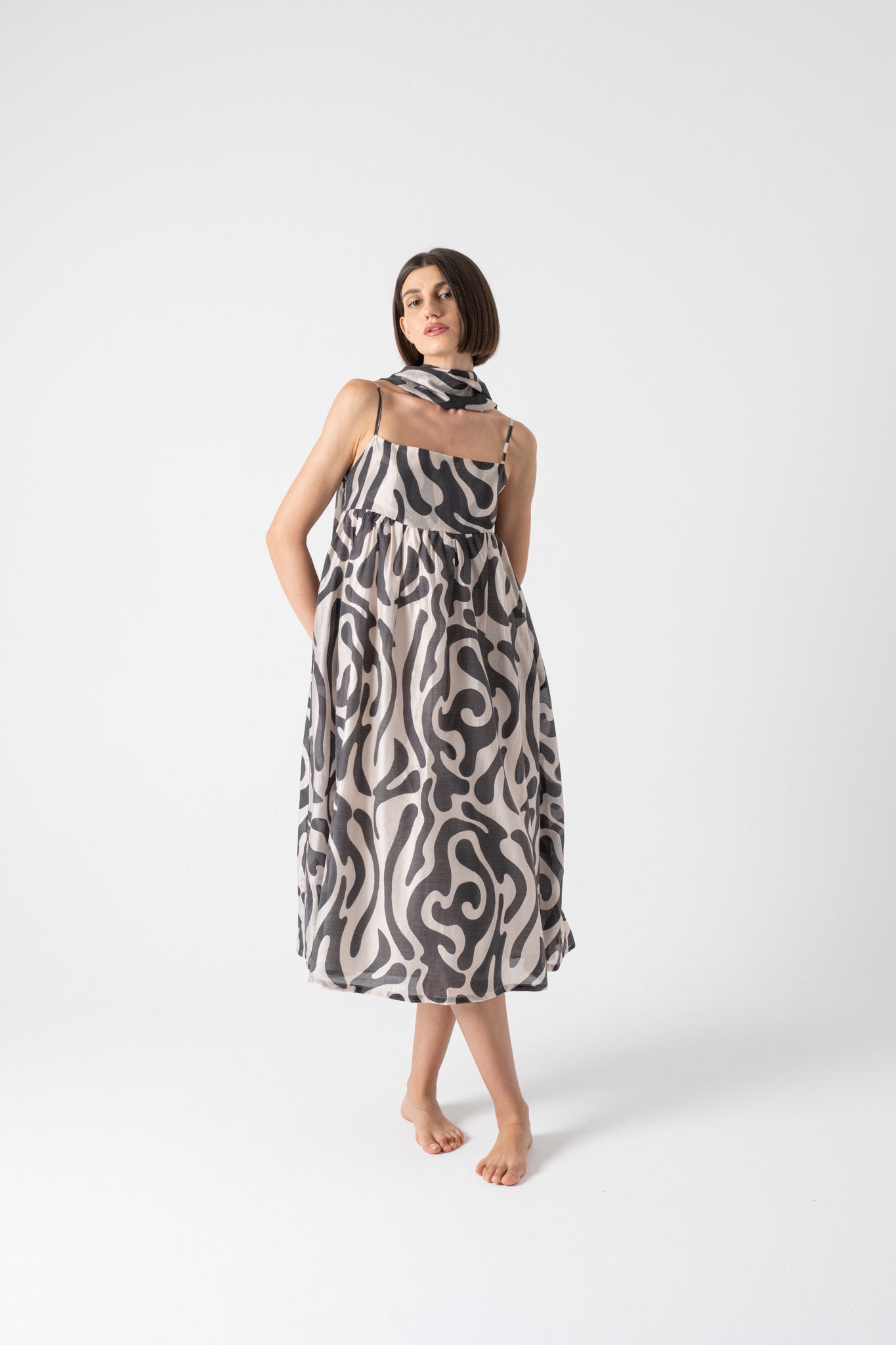 Dress 2 in Savannah print Luxmii