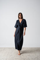 Dune Maxi Dress Navy Luxmii