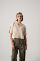 Emil Linen Top Natural Luxmii