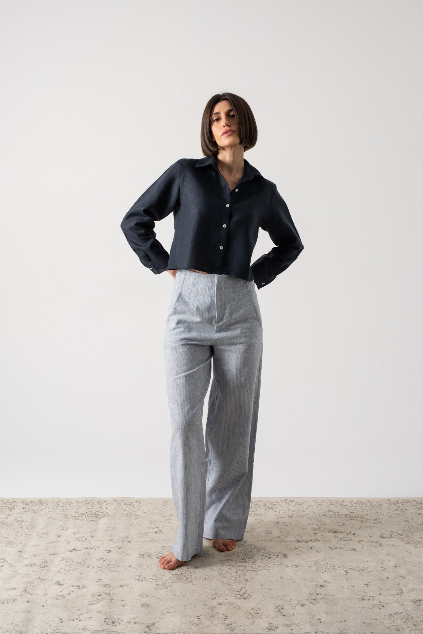 Ezara Shirt Navy Luxmii