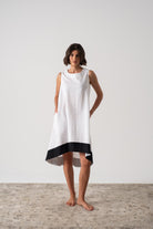 Illya Midi Dress White II Luxmii