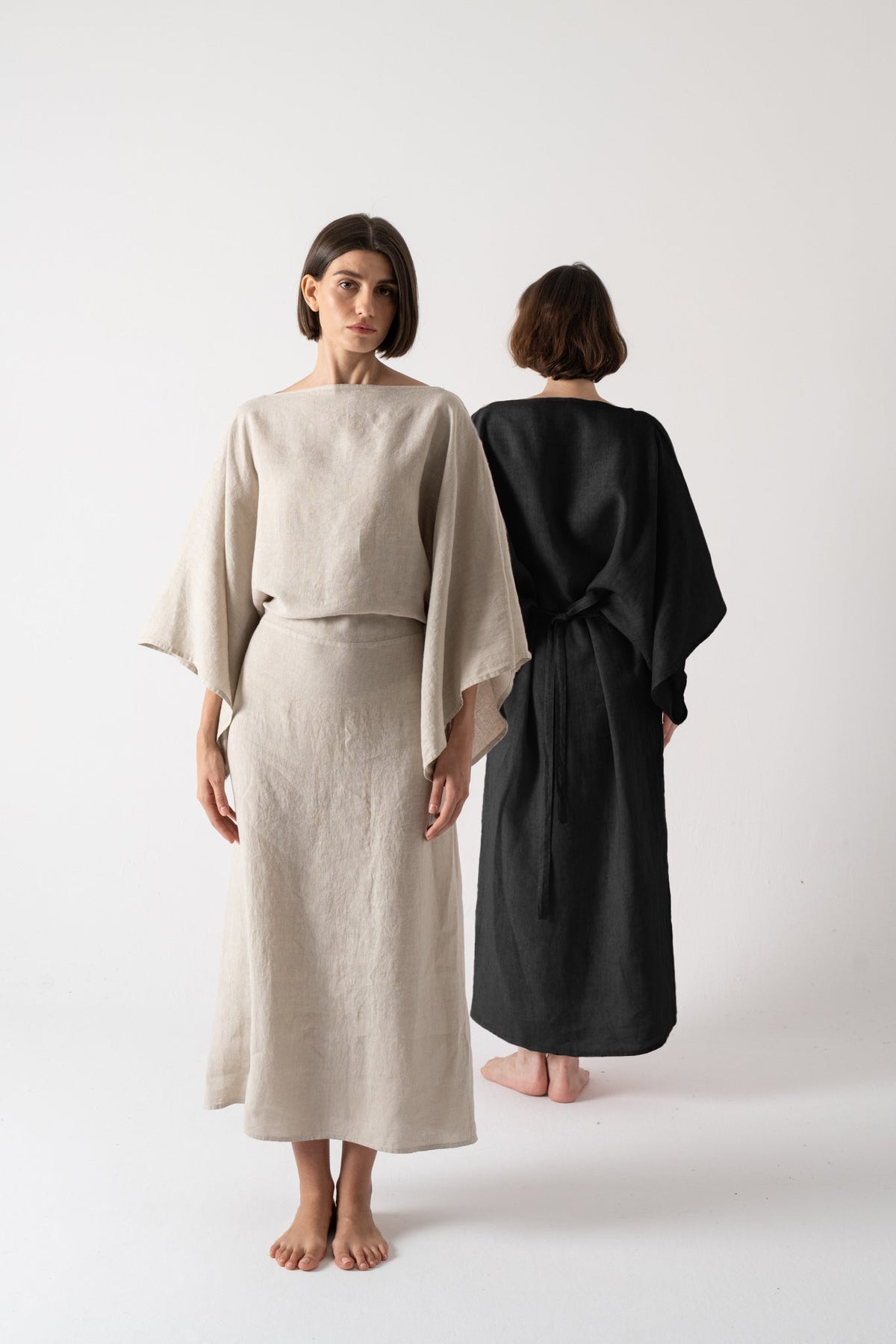 Kimonos Black + Oatmeal Luxmii