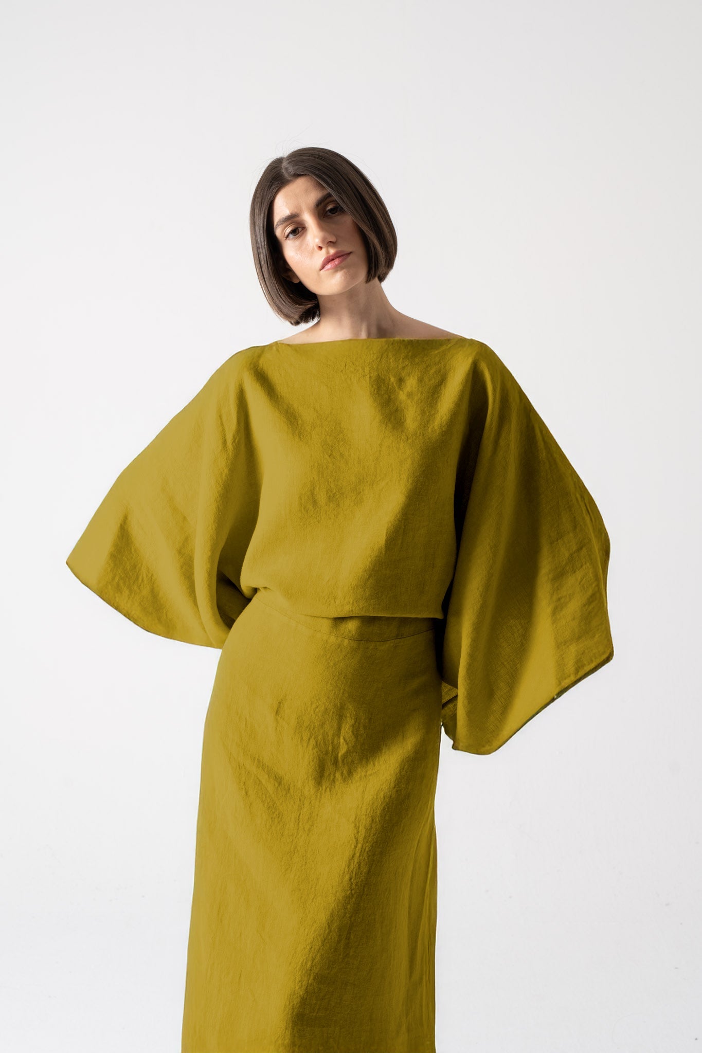 Kimonos Dress Antique Moss Luxmii