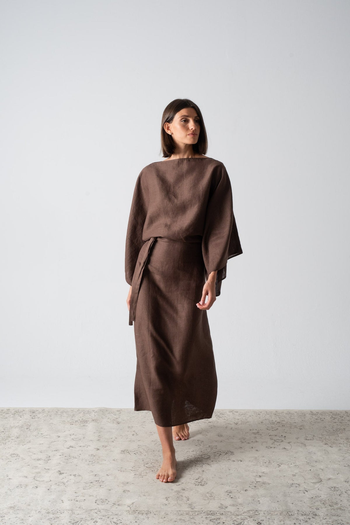 Kimonos Dress Cocoa Luxmii