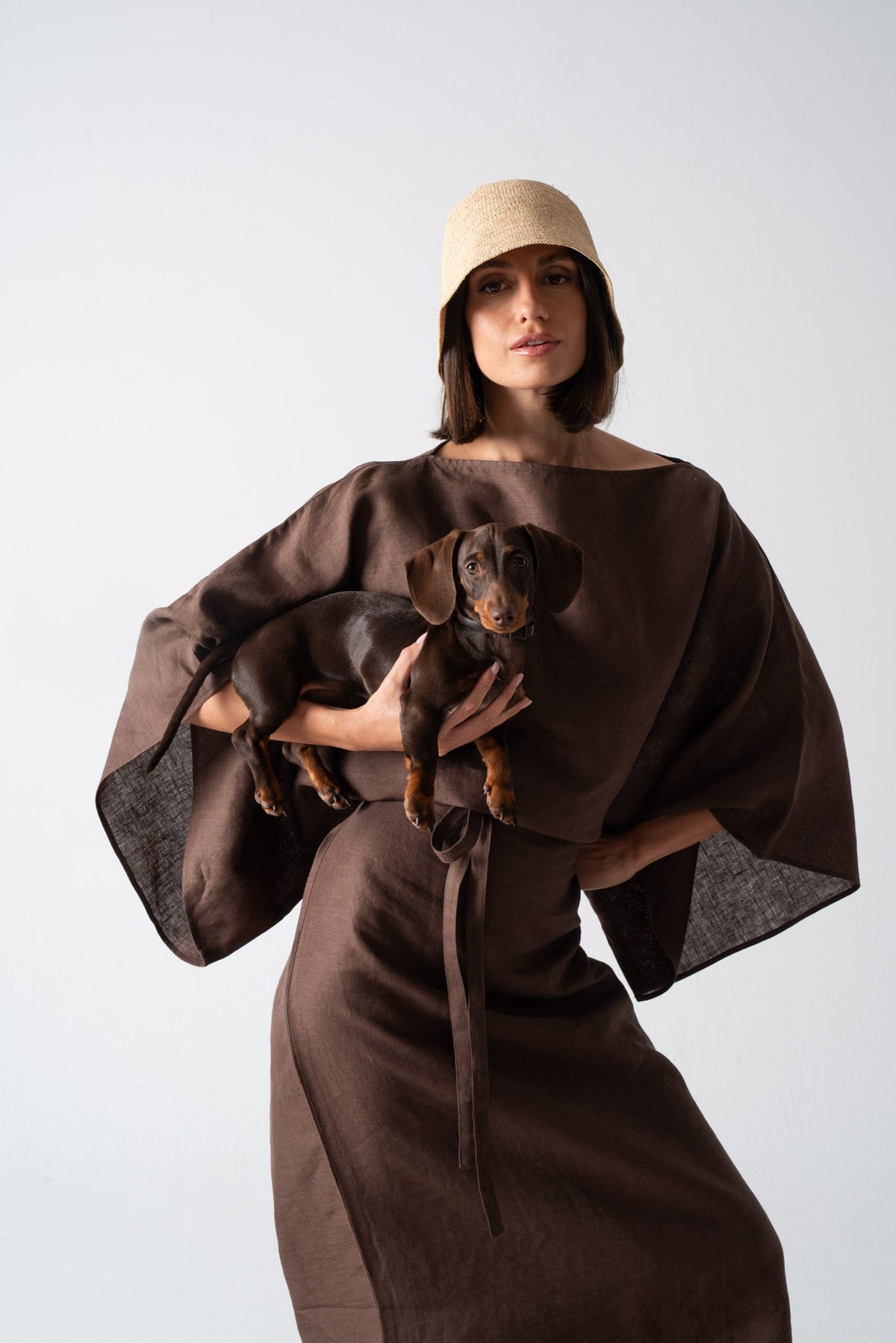 Kimonos Dress Cocoa Luxmii