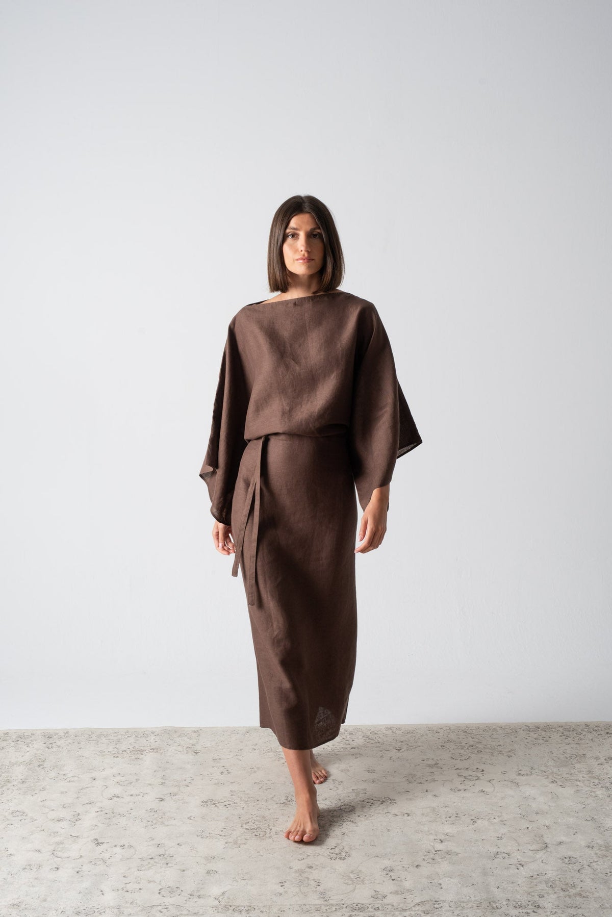 Kimonos Dress Cocoa Luxmii