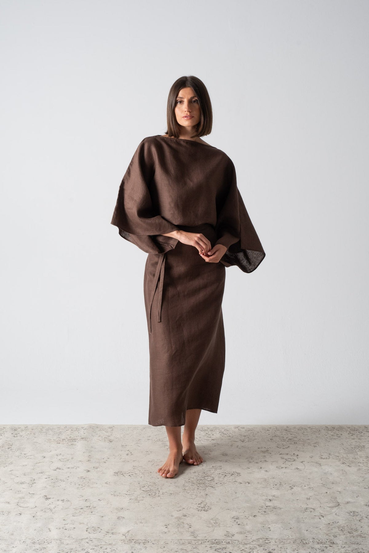 Kimonos Dress Cocoa Luxmii