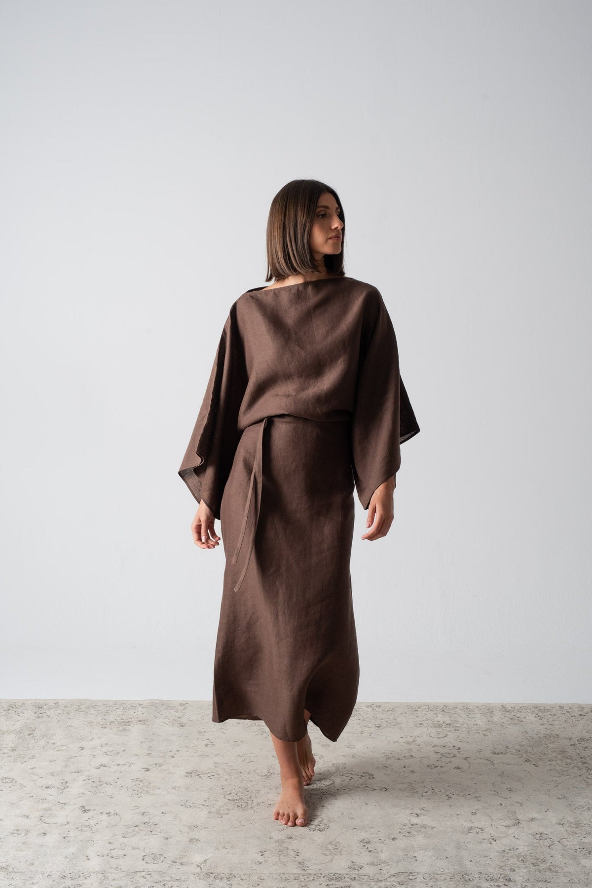 Kimonos Dress Cocoa Luxmii