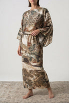 Kimonos Dress Minhwa Print Luxmii