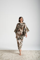Kimonos Dress Minhwa Print Luxmii